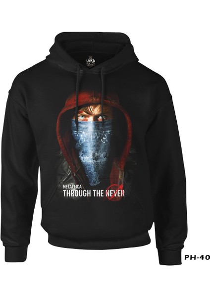 Metallica - Through The Never Siyah Erkek Fermuarsız Kapşonlu