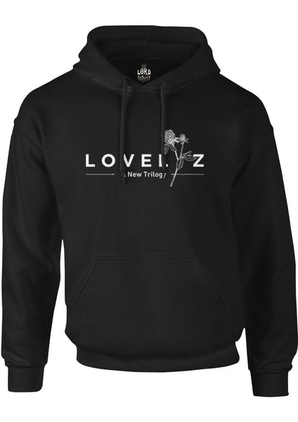 Lovelyz - Trilogy Siyah Erkek Fermuarsız Kapşonlu