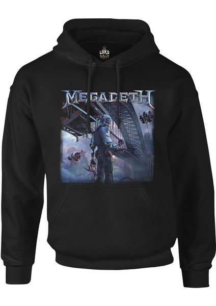 Megadeth - Dystopia Siyah Erkek Fermuarsız Kapşonlu