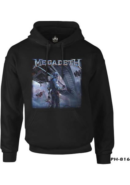 Megadeth - Dystopia Siyah Erkek Fermuarsız Kapşonlu fiyatları