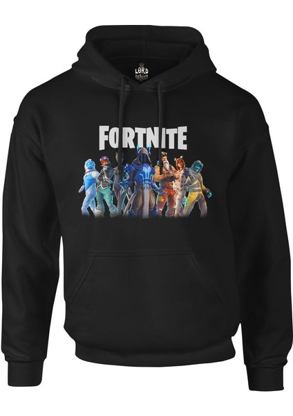 Fortnite - From Darkness Siyah Erkek Fermuarsız Kapşonlu