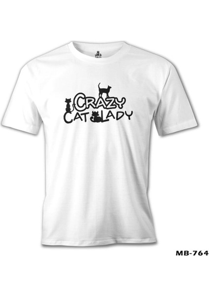 Cat Lady Beyaz Erkek Tshirt fiyatları