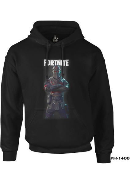 Fortnite - Chevalier Siyah Erkek Fermuarsız Kapşonlu fiyatları
