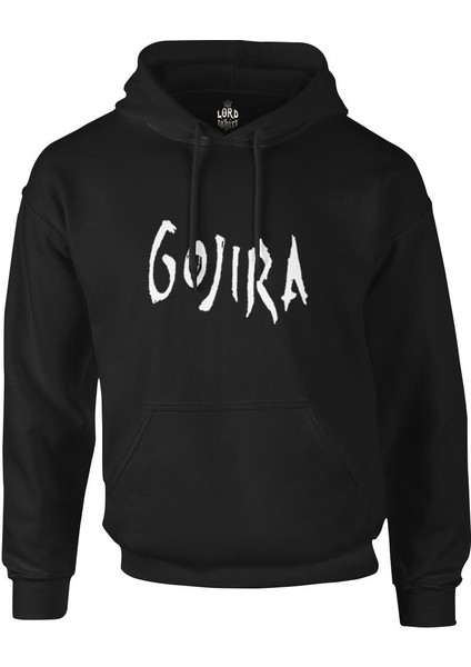 Gojira - Logo Siyah Erkek Fermuarsız Kapşonlu