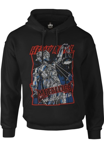 Metallica - And Justice For All Siyah Erkek Fermuarsız Kapşonlu