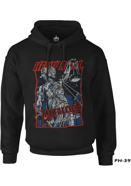 Metallica - And Justice For All Siyah Erkek Fermuarsız Kapşonlu fiyatları