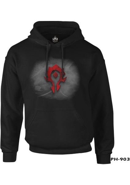 World Of Warcraft - Horde Logo Siyah Erkek Fermuarsız Kapşonlu fiyatları
