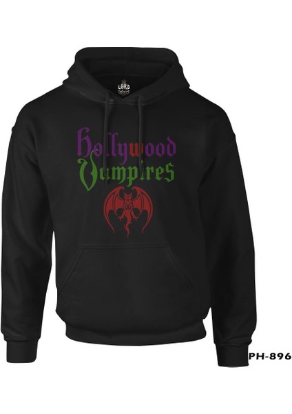 Hollywood Vampires Siyah Erkek Fermuarsız Kapşonlu fiyatları