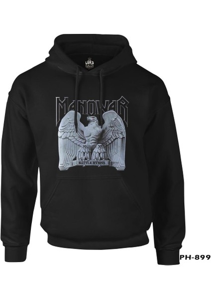 Manowar - Logo Siyah Erkek Fermuarsız Kapşonlu fiyatları