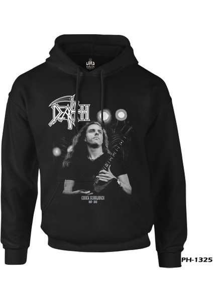 Death - Chuck Schuldiner Siyah Erkek Fermuarsız Kapşonlu fiyatları