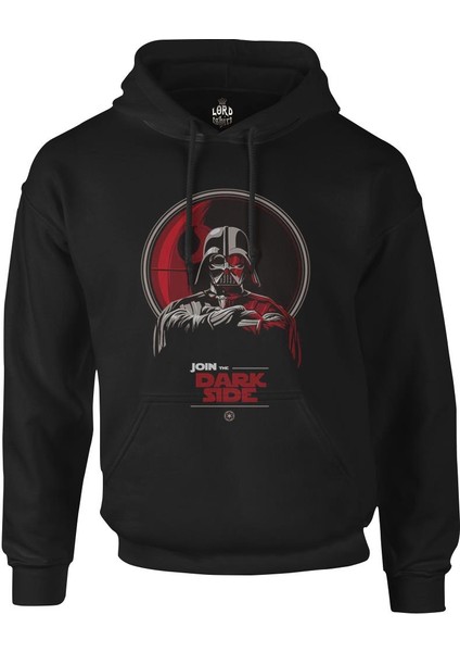 Star Wars - Join The Dark Side Siyah Erkek Fermuarsız Kapşonlu
