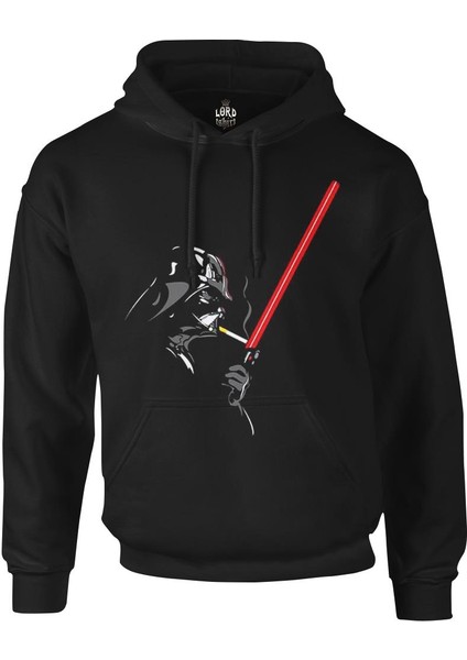 Star Wars - Lighter Siyah Erkek Fermuarsız Kapşonlu
