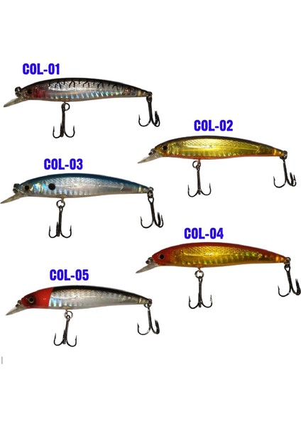 80MM 8gr Rapala Maket Balık - Col:02