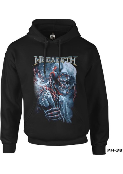 Megadeth Siyah Erkek Fermuarsız Kapşonlu fiyatları