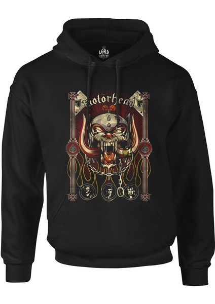 Motörhead Siyah Erkek Fermuarsız Kapşonlu