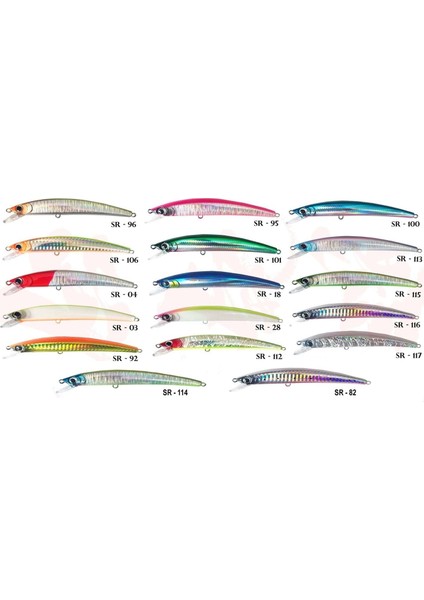 Sargan 110F 14GR Rapala Maket Balık - Renk Kodları - Sr-03