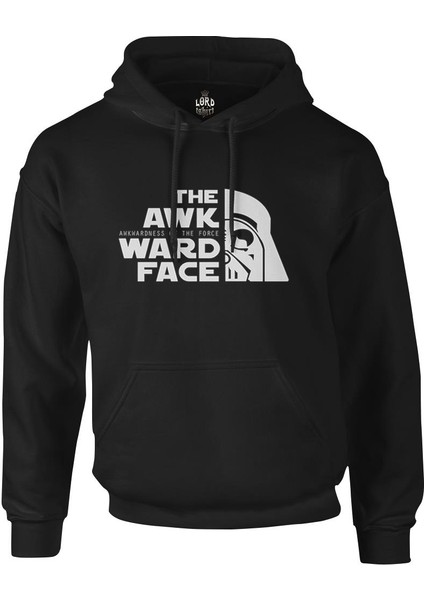 Star Wars - Awkwardness Of The Force Siyah Erkek Fermuarsız Kapşonlu