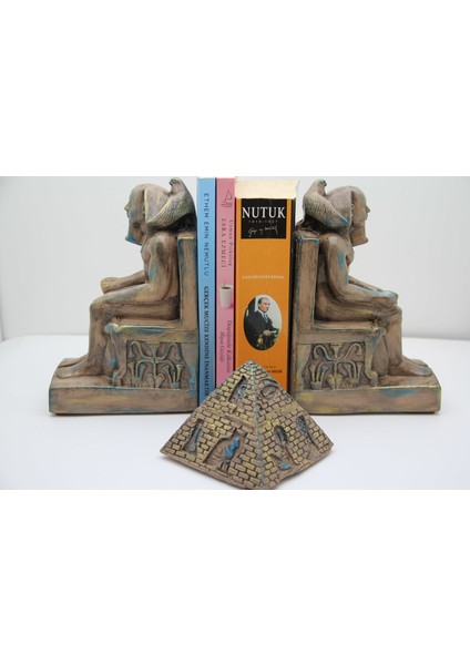 Ramses Kitap Tutucu+Mısır Piramit Biblo Hediye