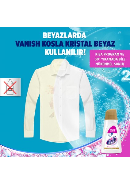 Kosla Gold Çamaşır Deterjanı Leke Çıkarıcı Sıvı 1000 ml Beyazlar İçin fırsatları