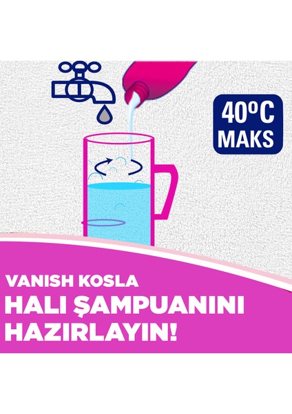 Kosla Halı Şampuanı Makine Yıkama 2'li Paket (2x850 ml)