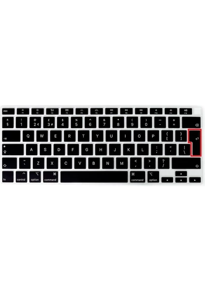 Macbook 15.4" Touch Bar 1707 Türkçe Klavye Koruma Silikonu