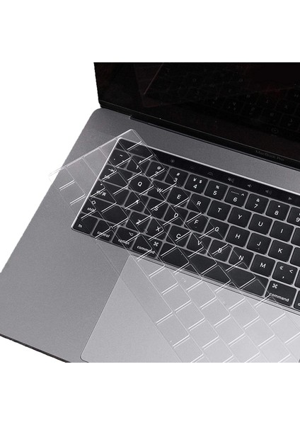 Macbook Pro Retina 15.4 A1398 Silikon Klavye Koruması Eu Şeffaf