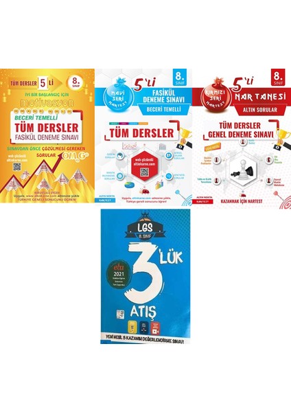 8. Sınıf LGS Deneme Seti Başlangıç Orta Zor Seviye