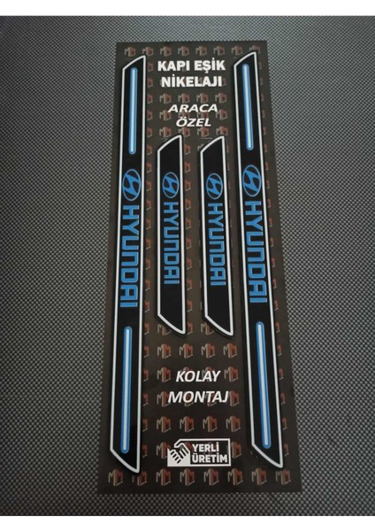 Hyundai Grubu Piano Black Kapı Eşiği 4'lü Set