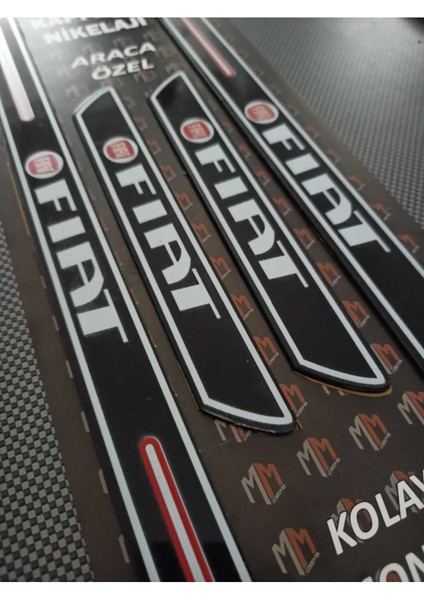 Fiat Talento Piano Black Kapı Eşiği 4'lü Set