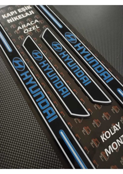 Hyundai Trajet Piano Black Kapı Eşiği 4'lü Set fiyatları