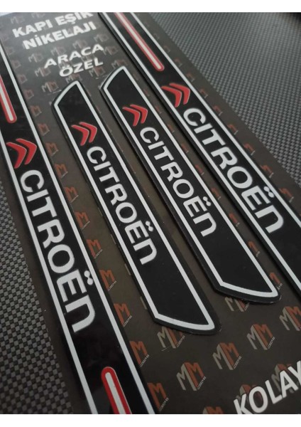 Citroen Ds4 Piano Black Kapı Eşiği 4'lü Set
