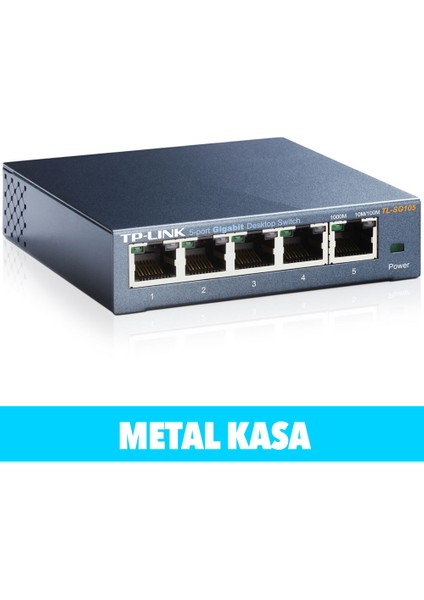 SG105 5 Port Gigabit Metal Kasa Switch