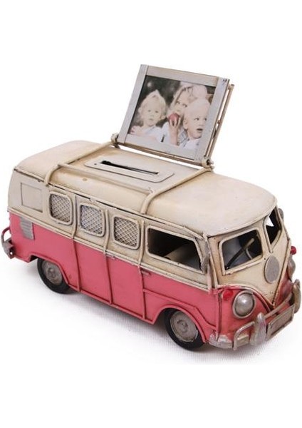 Dekoratif Metal Minibüs Çerçeveli ve Kumbaralı Hediyelik fiyatları