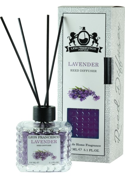 Lion Francesco Reed Diffuser Lavender Bambu Çubuklu Oda Kokusu 150 ml