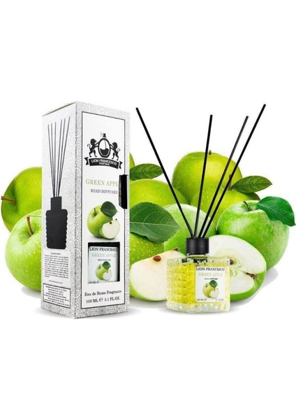 Lion Francesco Reed Diffuser Green Apple Bambu Çubuklu Oda Kokusu 150 ml