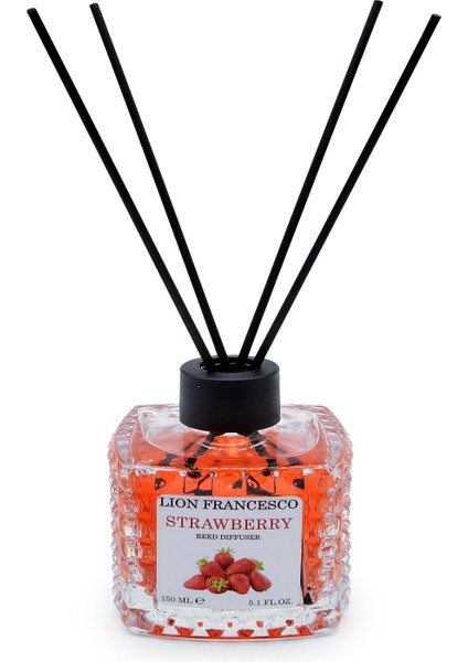 Lion Francesco Reed Diffuser Strawberry Bambu Çubuklu Oda Kokusu 150 ml