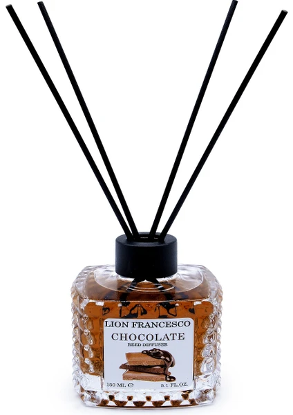 Lion Francesco Perfume Lion Francesco Reed Diffuser Chocolate Bambu Çubuklu Oda Kokusu 150 ml