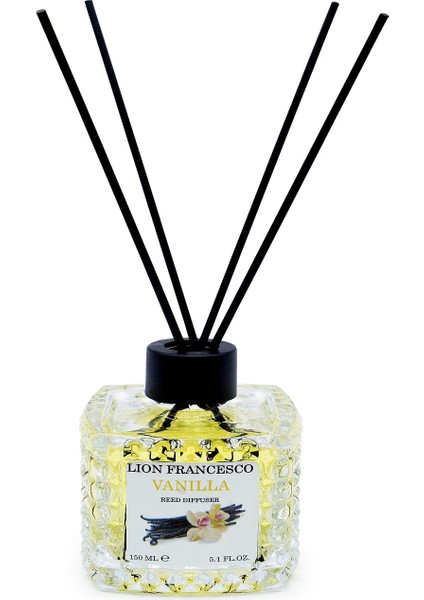 Lion Francesco Perfume Lion Francesco Reed Diffuser Vanilla Bambu Çubuklu Olda Kokusu 150 ml