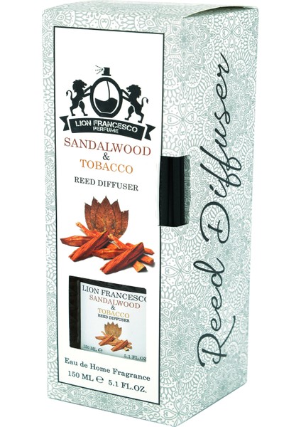 Lion Francesco Reed Diffuser Sandalwood & Tobacco Bambu Çubuklu Oda Kokusu 150 ml