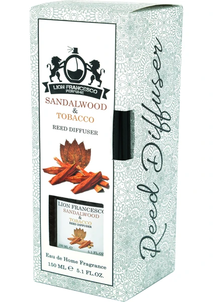 Lion Francesco Perfume Lion Francesco Reed Diffuser Sandalwood & Tobacco Bambu Çubuklu Oda Kokusu 150 ml