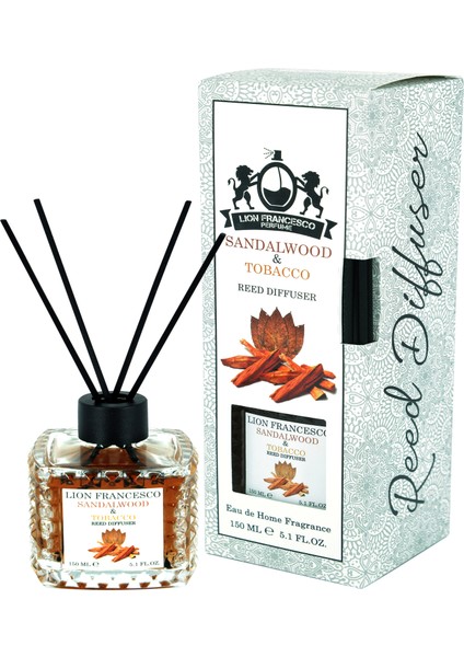 Lion Francesco Reed Diffuser Sandalwood & Tobacco Bambu Çubuklu Oda Kokusu 150 ml