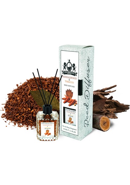 Lion Francesco Reed Diffuser Sandalwood & Tobacco Bambu Çubuklu Oda Kokusu 150 ml