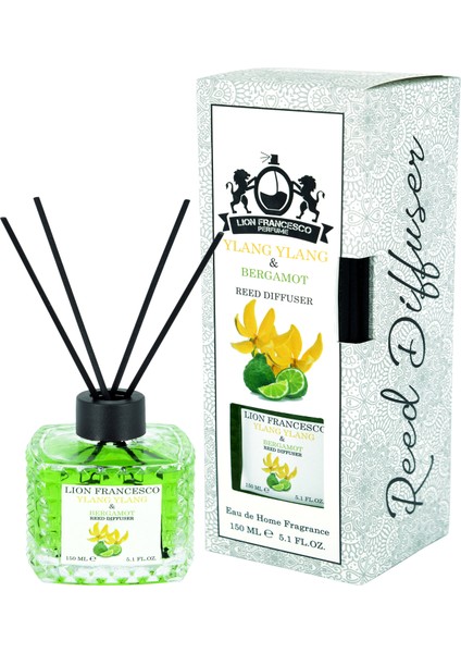 Lion Francesco Reed Diffuser Ylang & Bergamot Bambu Çubuklu Oda Kokusu 150 ml