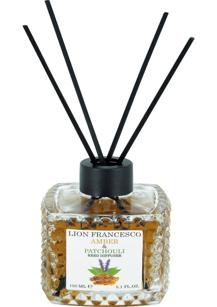 Lion Francesco Reed Diffuser Amber & Patchouli Bambu Çubuklu Oda Kokusu 150 ml