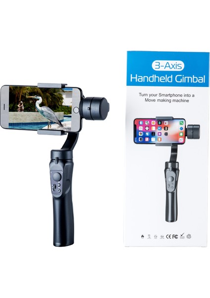 3-Axis S5B Aliminyum Gimbal Telefon Sabitleyici Tripod Ayak