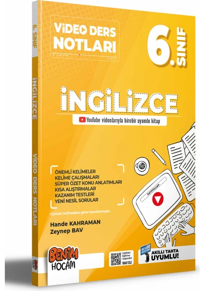 Benim Hocam Yayınları 6. Sınıf Ingilizce Video Ders Notları