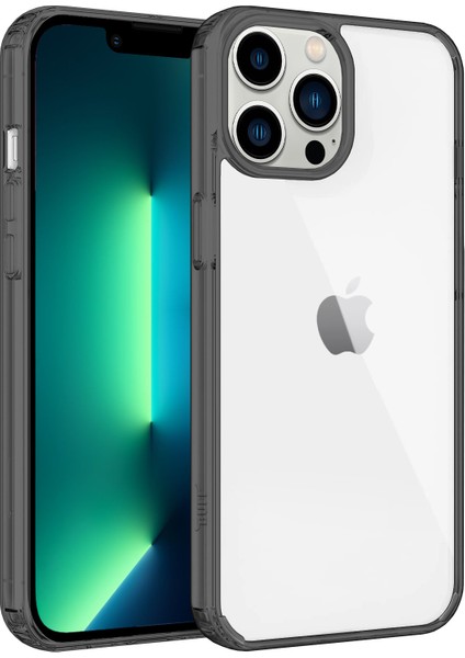 Buff iPhone 13 Pro Max Air Hybrid Kılıf Smoke Black