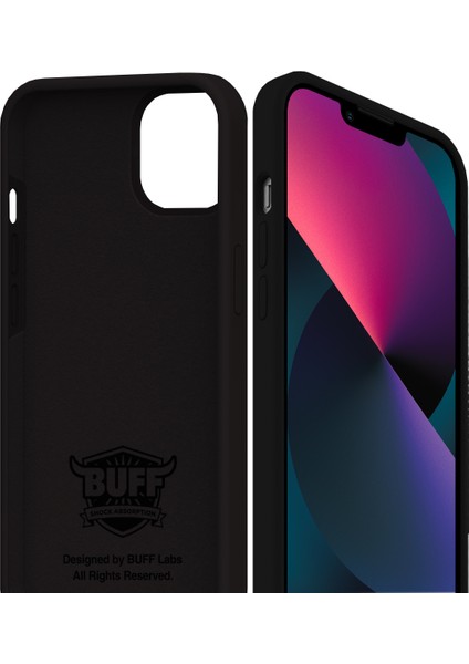 Buff iPhone 13 Mini Rubber Fit Kılıf Black