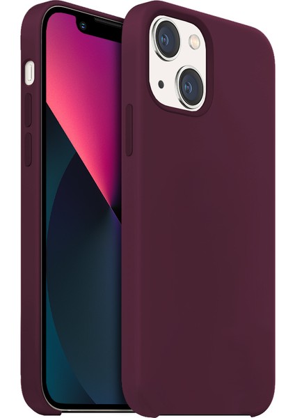 Buff iPhone 13 Mini Rubber Fit Kılıf Plum