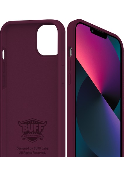 Buff iPhone 13 Mini Rubber Fit Kılıf Plum modelleri